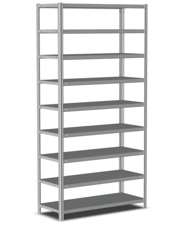 Стеллаж металлический Титан МС-500 2500х1200х600 9 полок